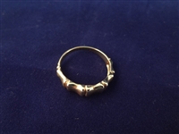 (2) 14K Solid Gold Rings Sizes 6.75, 7.75