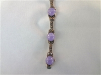 (3) Sterling Silver and Amethyst Tennis Bracelets 