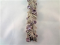 (3) Sterling Silver and Amethyst Tennis Bracelets 