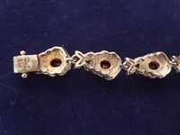 (3) Sterling Silver and Garnet Tennis Bracelets