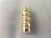 14K Gold and Green Apple Jade Dragon Pendants (4)