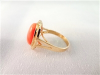 (3) 14K Gold & Multi Color Jade Cabochon Rings