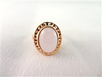 (3) 14K Gold & Multi Color Jade Cabochon Rings