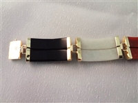14K Gold and Multi Color Jade Jewelry Suite: Bracelet, (2) Pendants, Earrings, Ring