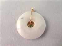 14K Gold and Multi Color Jade Jewelry Suite: Bracelet, (2) Pendants, Earrings, Ring