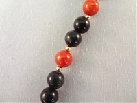 14K Gold and Red Coral Jade Jewelry Suite: (2) Necklaces, (2) Bracelets, (2) Pendants, (1) Ring 