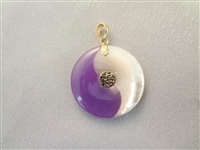14K Gold and Lavender Jade Jewelry Suite: (1) Necklace (2) Rings, (4) Bracelets, (2) Pendants