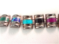 CII Mexican Sterling Silver Jewelry Group: (3) Bracelets (2) Rings
