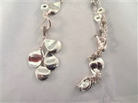 Michael Dawkins Sterling Silver Jewelry Suite: (2) Cuff Bracelets (1) Necklace in Original Boxes