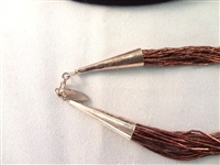 Running Bear Southwest Liquid Sterling Silver and Copper Necklace and Bracelet Sets
