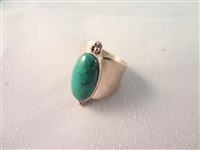 (6) Southwest Sterling Silver and Turquoise Rings 