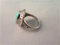 (6) Southwest Sterling Silver and Turquoise Rings 