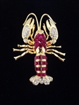 Nolan Miller Vintage Brooches: Lobster, Dragonfly, Bird, Spider