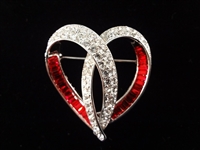 (6) Nolan Miller Heart and Bow Pendants and Brooches