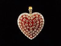 (6) Nolan Miller Heart and Bow Pendants and Brooches