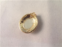 14K Gold and Green Apple jade Jewelry Suite: (1) Ring, (2) Pendants, (2) Earrings, (1) Bracelet