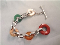 Robert Lee Morris Sterling Silver Jewelry Group: Necklace/Pendant, Earrings and Bracelet