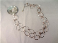 Robert Lee Morris Sterling Silver Jewelry Group: Necklace/Pendant, Earrings and Bracelet