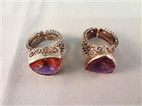 (4) Sajen Sterling Silver Chunky Cocktail Rings