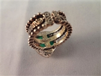 (4) Sajen Sterling Silver Chunky Cocktail Rings