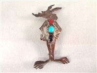 Southwest Sterling and Turquoise Brooches and Charms