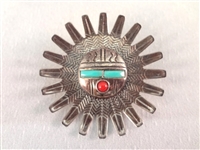 Southwest Sterling and Turquoise Brooches and Charms