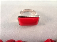 (4) Robert Lee Morris Sterling Silver Bracelets and (1) Ring
