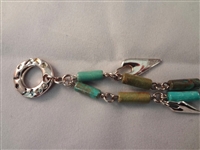 (4) Robert Lee Morris Sterling Silver Bracelets (2) Sterling and Turquoise Necklace