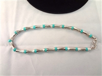 (4) Robert Lee Morris Sterling Silver Bracelets (2) Sterling and Turquoise Necklace