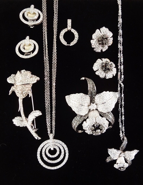 (2) Nolan Miller Necklace, Brooch and Earrings Sets