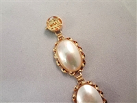 14K Gold Mother of Pearl Bracelet and Ring Set