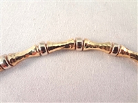 14K Gold Bamboo Cut Bracelet .30 Troy Ounces