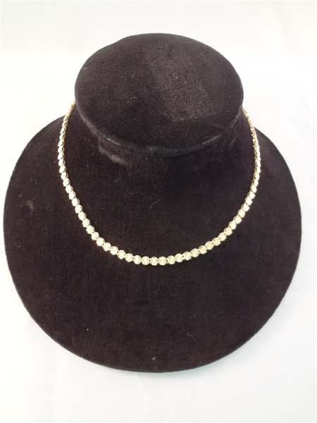 14K Gold Star Cut Link Gold Chain 17" Long .42 Troy Ounces