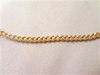 14K Gold Tennis Bracelet (7) Round Emeralds 7 Long