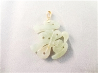 14K Gold and Green Apple Jade Bracelet, Ring and Pendant Set