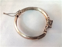 Sterling Silver Art Deco Cat Theme Jewelry Suite: Necklace, Bracelet, Pendant, Brooch, (2) Rings