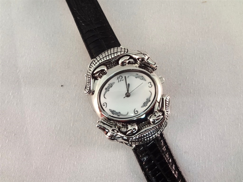 Barry Kieselstein Cord Alligator Sterling Silver Watch