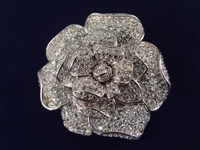 (4) Nolan Miller Vintage Brooches: Sunburst, Cross, Flowers