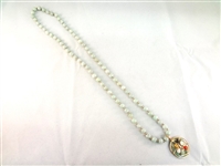 14K Gold and Multi-color Jade Necklace, Pendant and Ring