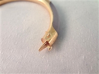 14K Gold and Smoky Jade Gold Wrapped Bangle Bracelet and 2 Cabochon Bracelets