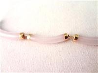 14K Gold and Smoky Jade Gold Wrapped Bangle Bracelet and 2 Cabochon Bracelets
