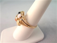 14K Gold Multi Color Jade Bracelet, Pendant and Matching Ring