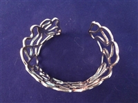 Robert Lee Morris Sterling Silver (3) Cuff Chunky Bracelets