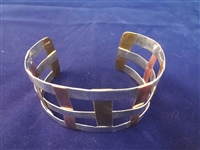 Robert Lee Morris Sterling Silver (3) Cuff Chunky Bracelets