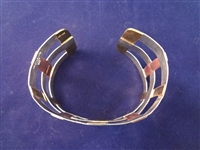 Robert Lee Morris Sterling Silver (3) Cuff Chunky Bracelets