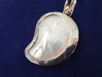 Robert Lee Morris Sterling Silver Necklace Nautilus Shell Pendant