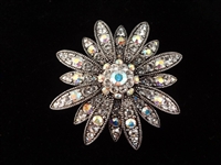 (5) Oversize Joan Rivers Rhinestone Brooches