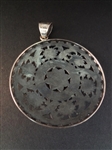 (3) Sterling Silver High Filigree Detail Jewelry: Cuff Bracelet, (2) Pendants