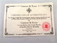(3) Jacqueline Bouvier Kennedy Camrose and Kross Necklaces in Original Boxes