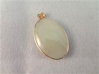 14K Gold and Green Apple Jade Jewelry: (1) Ring, (2) Pendants, (1) Bracelet